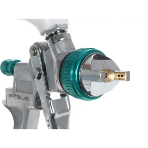 Краскопульт STELS ag 801 hvlp 57360 гравитационный сопло 1.5мм и 1.8мм