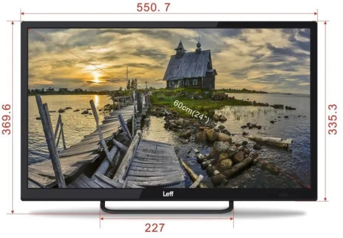 24" (61 см) Телевизор LEFF 24H240T черный