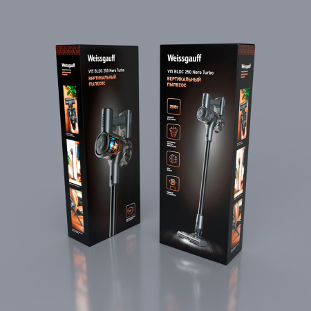Пылесос Weissgauff V15 BLDC 250 Nero Turbo