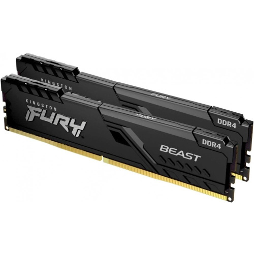 ОЗУ Kingston Fury Beast Black KF432C16BB1K2/32WP 32GB 3200MT/s DDR4 CL16 DIMM (Kit of 2) 1Gx8
