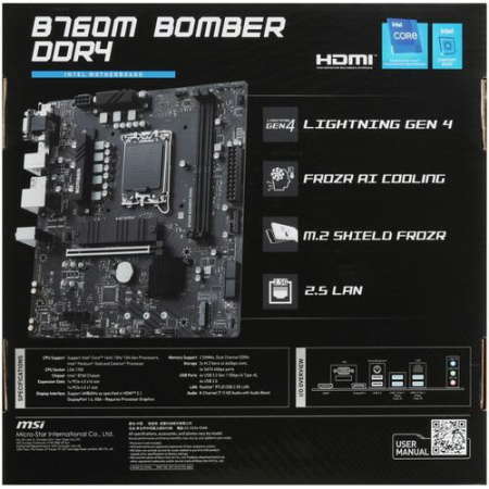 Материнская плата MSI B760M BOMBER DDR4