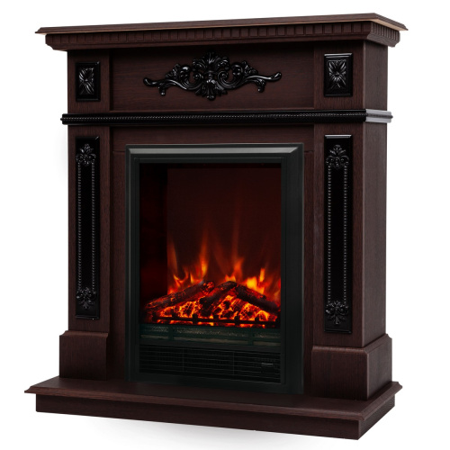 Электрокамин RealFlame Lilian DN орех с очагом Eugene