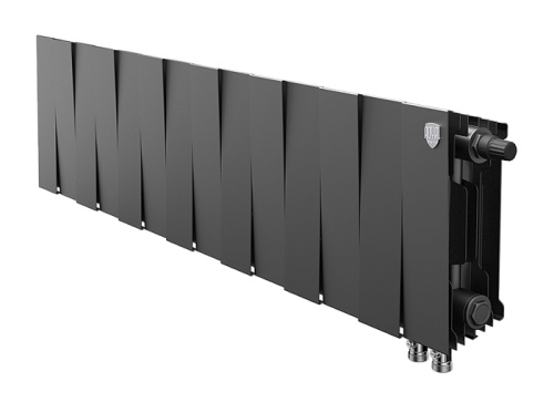 Биметаллический радиатор отопления  Royal Thermo Pianoforte 200 14 Секций Noir Sable Vdr