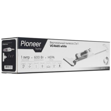 Вертикальный пылесос  Pioneer VC466S  белый