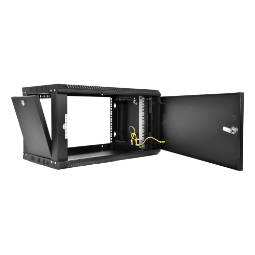 Шкаф коммутационный ЦМО ШРН-Эконом ШРН-Э-6.650.1-9005 настенный 6U 600x650мм серый