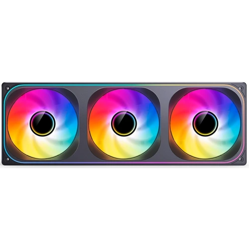 Вентилятор JONSBO ZB-360B (3 in 1) 120х120х28мм (PWM, ARGB LED, 700-2400об/мин, черный) Retail