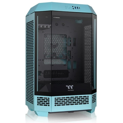 Корпус Thermaltake The Tower 300 Turquoise (CA-1Y4-00SBWN-00) голубой без БП miniITX 7x120mm 5x140mm 2xUSB3.0 audio bott PSU