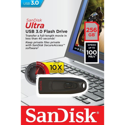 USB-флешка SanDisk CZ48 Ultra 256GB , USB 3.0