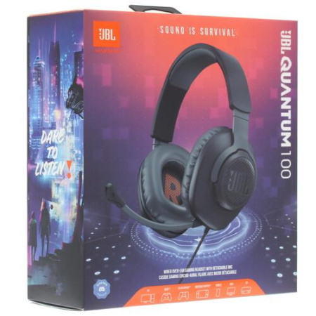 Проводные наушники JBL QUANTUM 100 черный