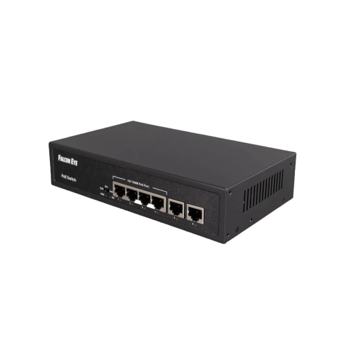 Коммутатор неуправляемый Falcon Eye FE-4FPF2 00-00330351 (L2) 4x100Мбит/с 2x1Гбит/с 4PoE 48W