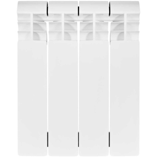 Биметаллический радиатор отопления Stout Vega 350 4 секции боковое подключение белый RAL 9016