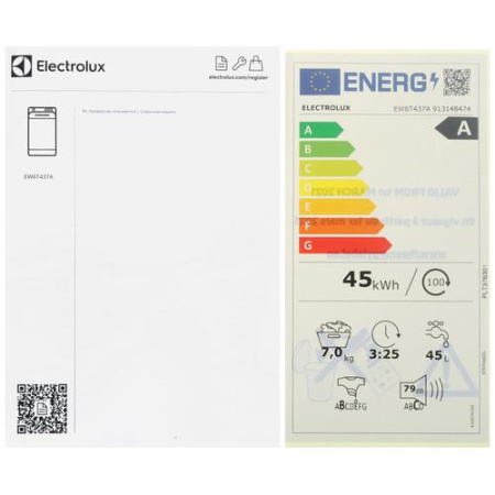 Стиральная машина Electrolux EW6T437A белый