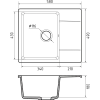 Кухонная мойка GranFest Urban 258L гранит, черный