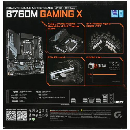 Материнская плата GIGABYTE B760M GAMING X
