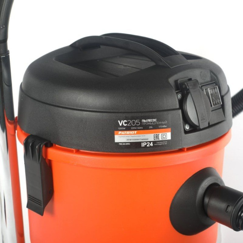 Строительный пылесос Patriot VC 205 оранжевый