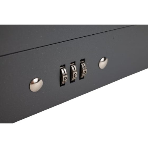 Ящик для денег BRAUBERG 290457 80х195х290мм, кодовый замок, темно-серый