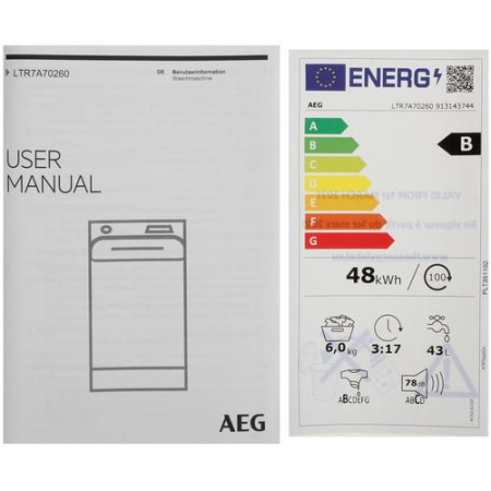 Стиральная машина AEG LTR7A70260 белый