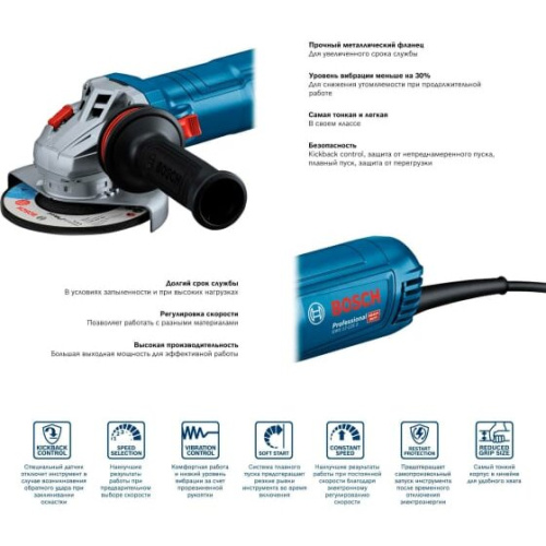 УШМ Bosch GWS 12-125 S 06013A6020