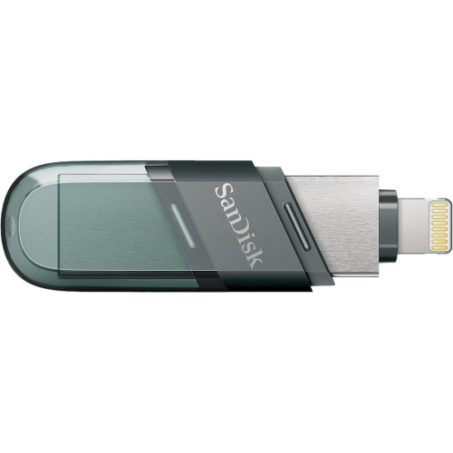 USB-флешка Sandisk 64Gb iXpand Flip SDIX90N-064G-GN6NN USB3.1 зеленый/серебристый