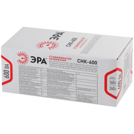 Стабилизатор напряжения ЭРА СНК-600