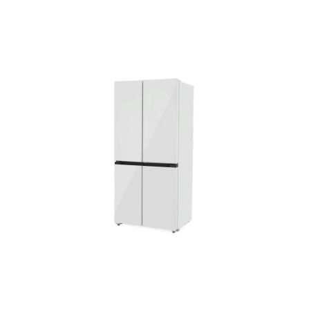 Холодильник ZUGEL ZRCD430W белое стекло