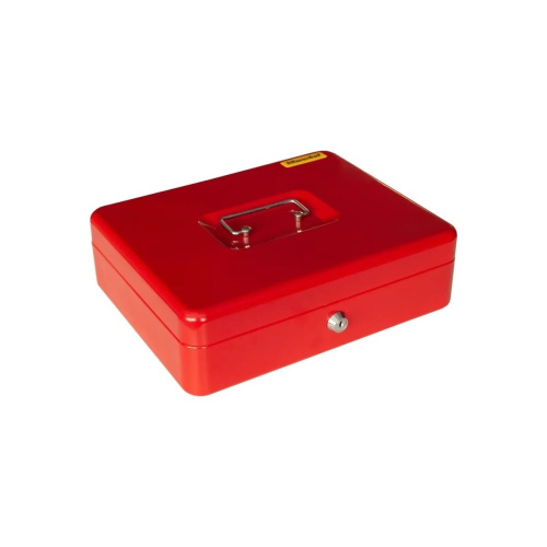 Ящик для денег Silwerhof 90x300x240 красный сталь 1.66кг