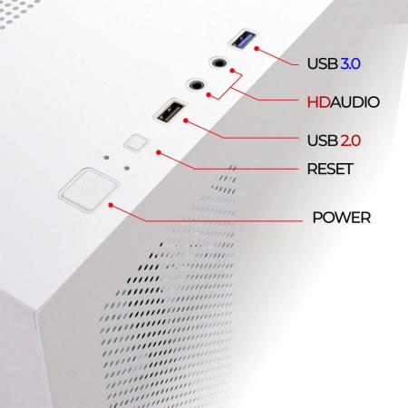 Корпус Ginzzu V200 White