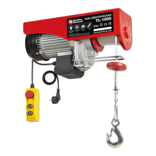 Таль электрическая Quattro Elementi TL-1000 (793-701) блок полиспаст в компл