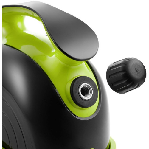 Пароочиститель напольный Kitfort КТ-9102-2 черный/салатовый